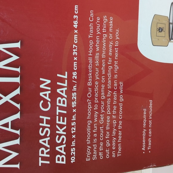 NEW RARE Maxim Men's Magazine Promotional Trash Can Basketball Hoop - Picture 3 of 9